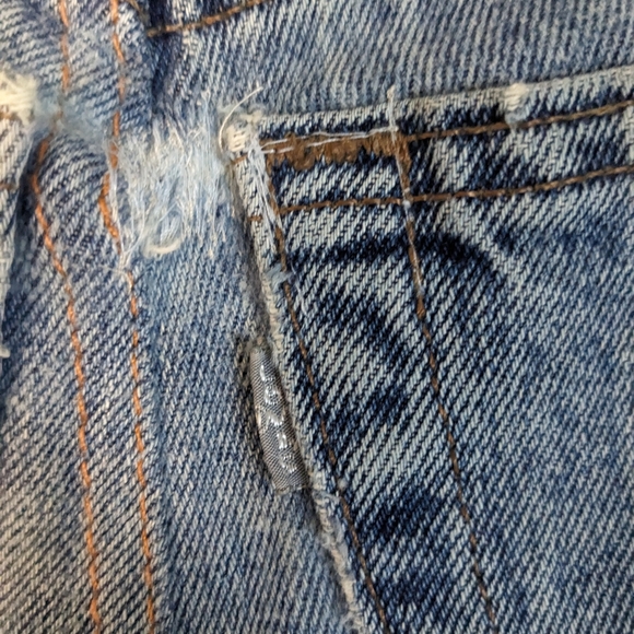 Levi's Silver Tab Repurposed Upcycled Cutoff Shorts - Picture 4 of 7